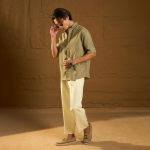 Dennison Men Double Pleated Korean Baggy Fit Trouser